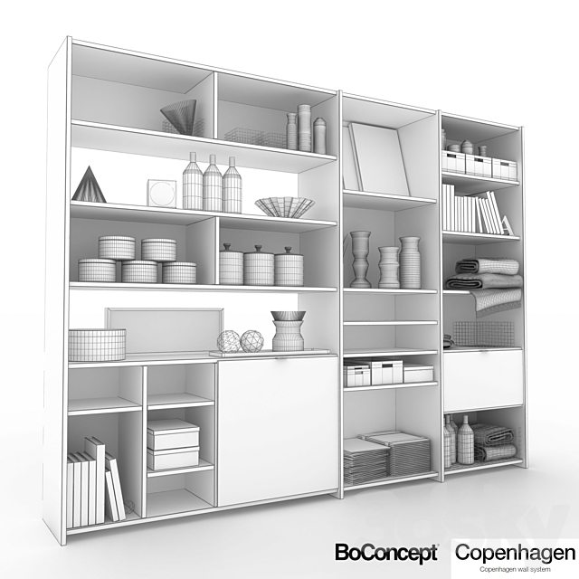 BoConcept_Copenhagen_shelving 3DSMax File - thumbnail 3