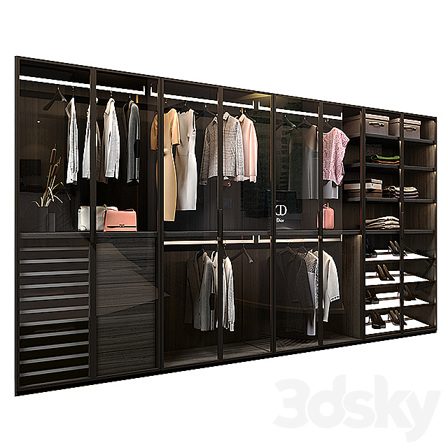 Boffi Antibes wardrobe 3DSMax File - thumbnail 1