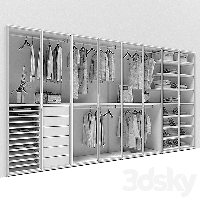 Boffi Antibes wardrobe 3DSMax File - thumbnail 3