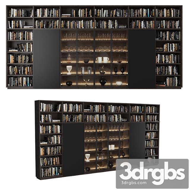 Bookcase 07 3dsmax Download - thumbnail 1