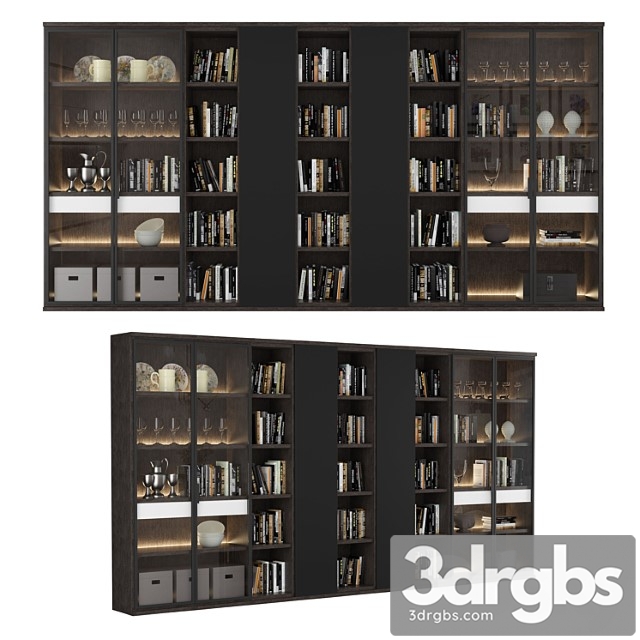 Bookcase 08 3dsmax Download - thumbnail 1