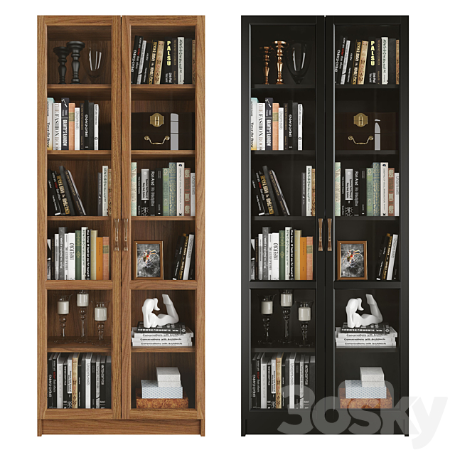 Bookcase 10 3DSMax File - thumbnail 1