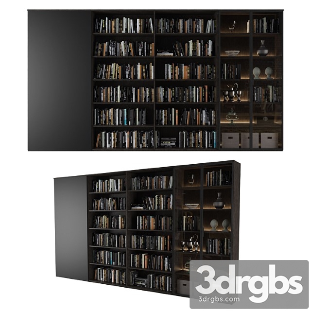 Bookcase 12 3dsmax Download - thumbnail 1