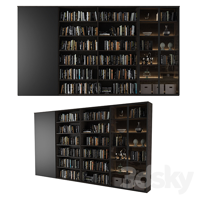 Bookcase 12 3DSMax File - thumbnail 1