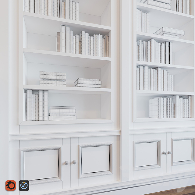 Bookcase 3DSMax File - thumbnail 3