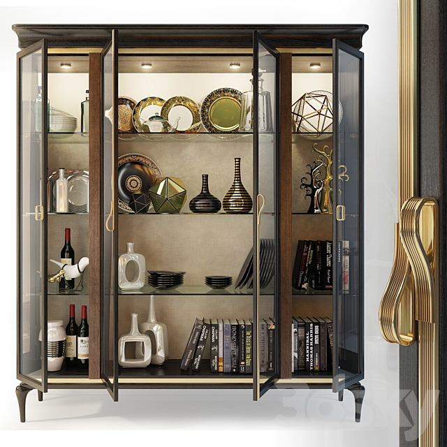 Bookcase _ Showcase Dilan. AR Arredamenti 3DSMax File - thumbnail 2