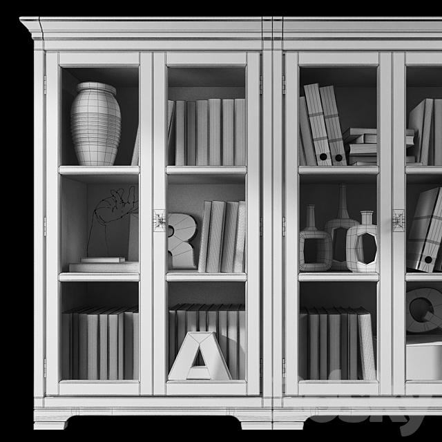 Bookcase _ sideboard. Country Club. Flai. 3ds Max - thumbnail 3