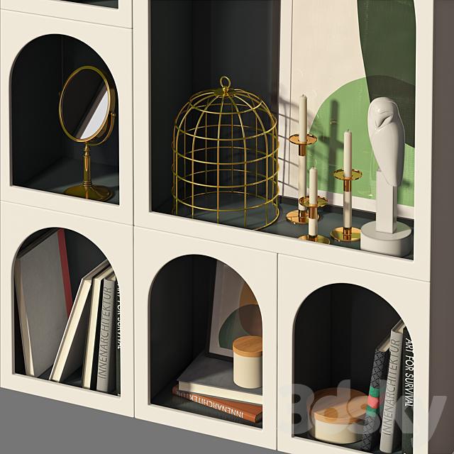 Bookcase Bonaldo set 01 3DSMax File - thumbnail 2