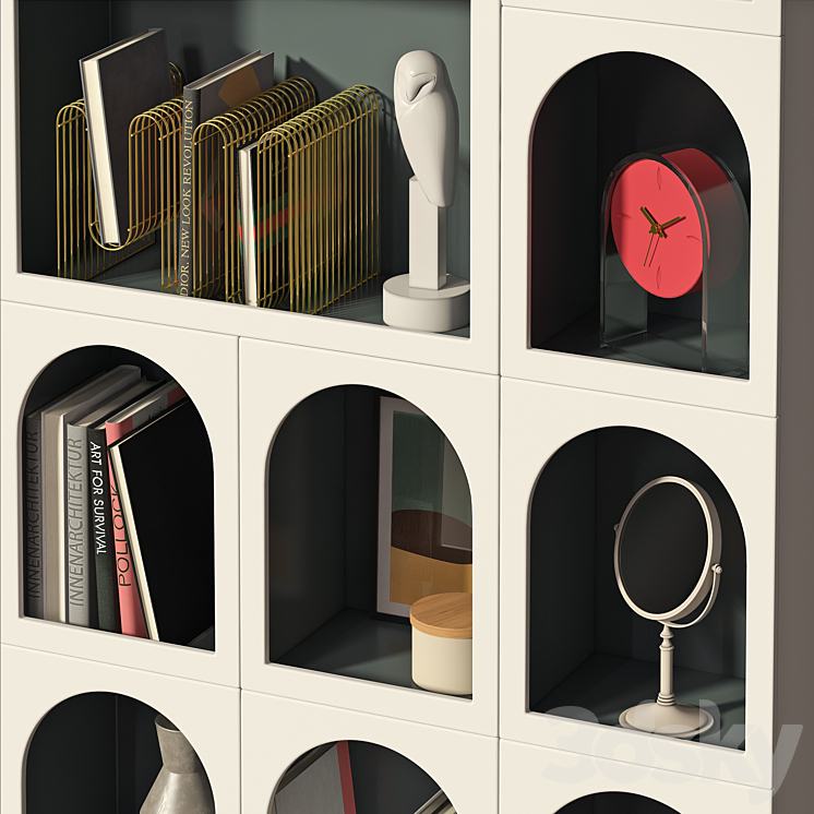 Bookcase Bonaldo set 02 3DS Max - thumbnail 2