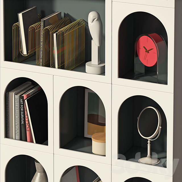 Bookcase Bonaldo set 02 3DSMax File - thumbnail 2