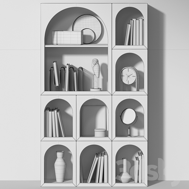 Bookcase Bonaldo set 02 3DSMax File - thumbnail 3