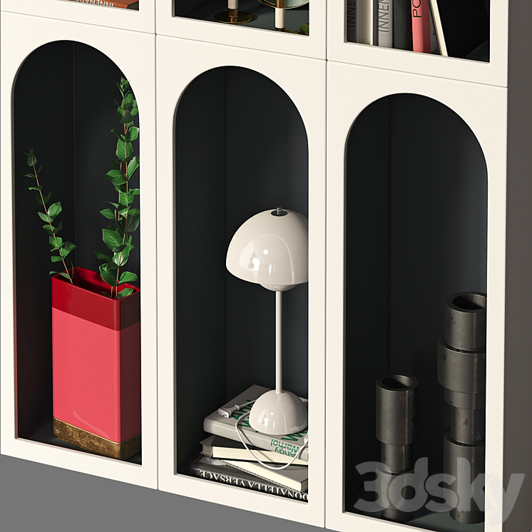 Bookcase Bonaldo set 03 3DS Max - thumbnail 2