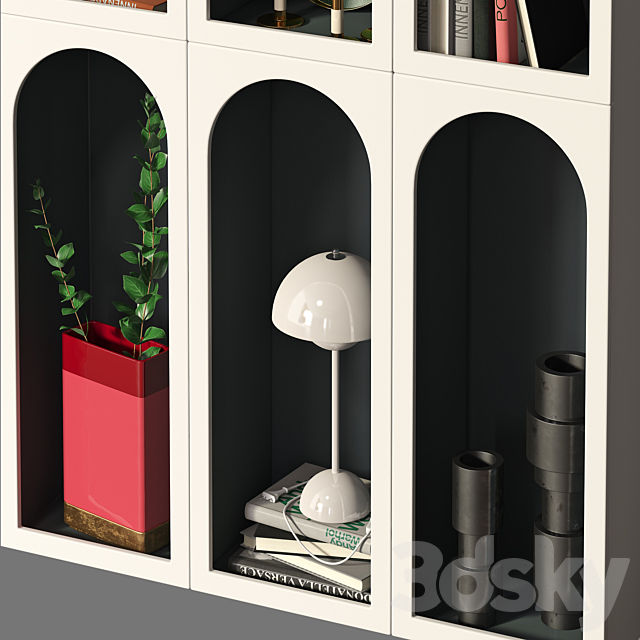 Bookcase Bonaldo set 03 3DSMax File - thumbnail 2