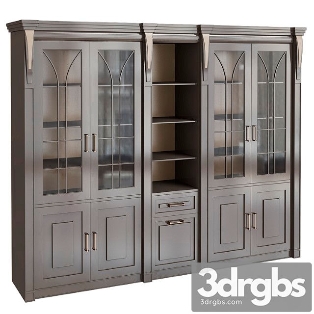 Bookcase capri minotti collezioni 3dsmax Download - thumbnail 1