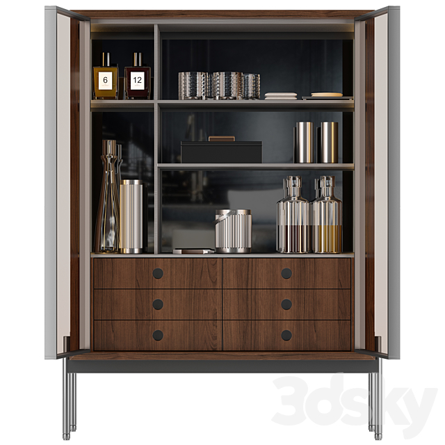 bookcase Minotti Superquadra 2021 collection ? 4 3DSMax File - thumbnail 3