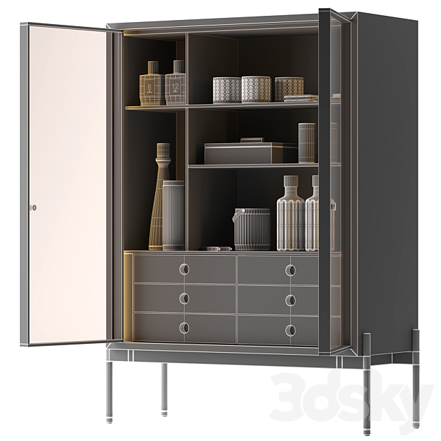 bookcase Minotti Superquadra 2021 collection ? 4 3DSMax File - thumbnail 6