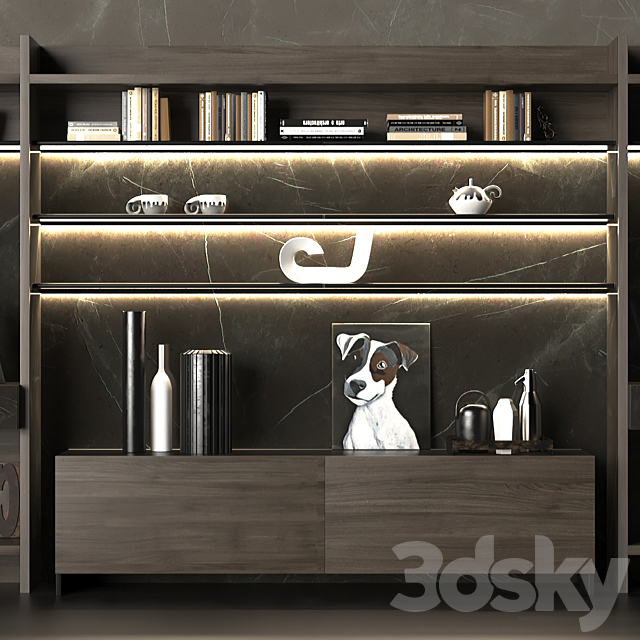 bookcase MisuraEmme OVER 3ds Max - thumbnail 3