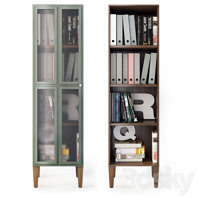 Bookcase one-door Andersen. Cabinet _ bookcase by Etg-Home 3DS Max Model - thumbnail 3