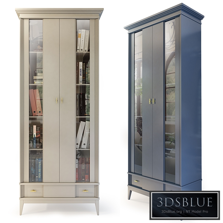 Bookcase two-door Manhattan. Bookcase 3DS Max - thumbnail 3