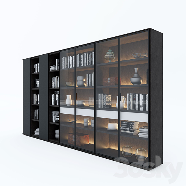 Bookshelf Poliform 04 3DSMax File - thumbnail 1