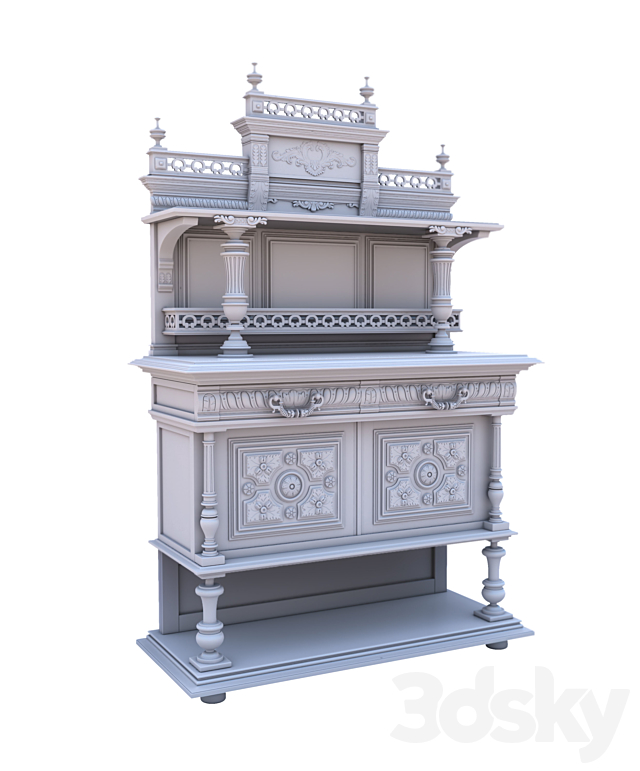 buffet antiques 01 3DSMax File - thumbnail 2