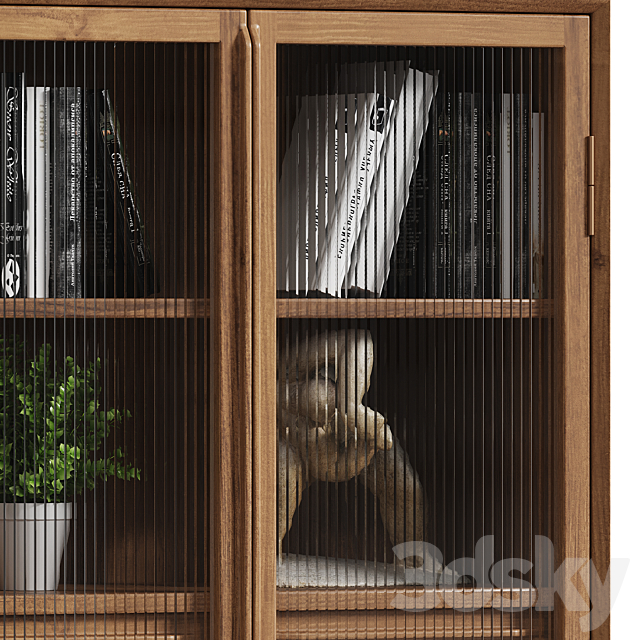 Buffet display case Bruni Pushe 3DS Max Model - thumbnail 3