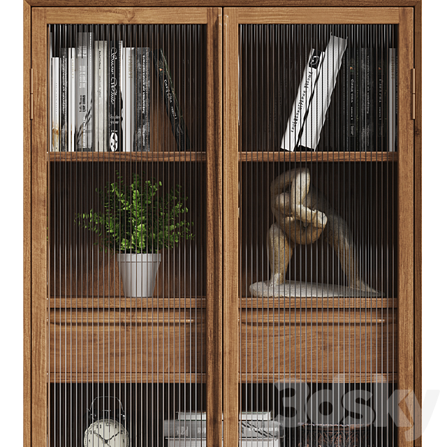 Buffet display case Bruni Pushe 3DS Max Model - thumbnail 5