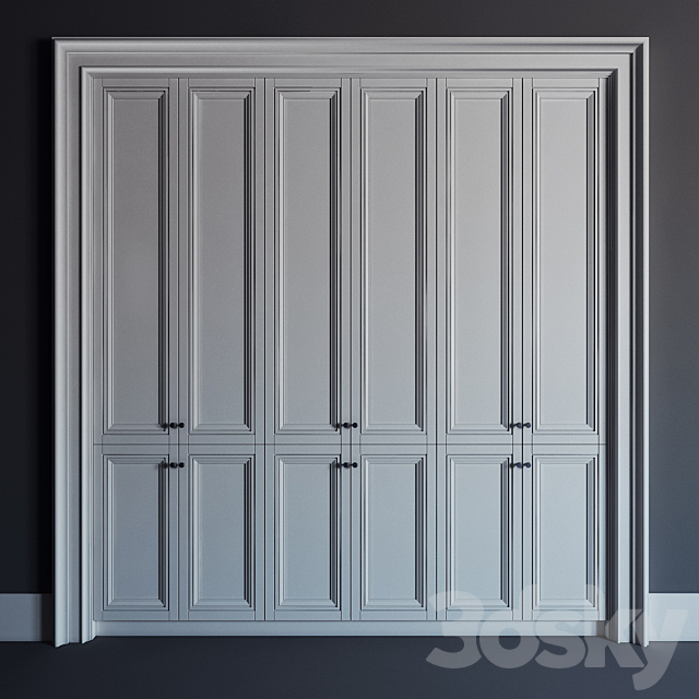 Built-in closet 02 \\ fitted wardrobe 02 3DSMax File - thumbnail 1