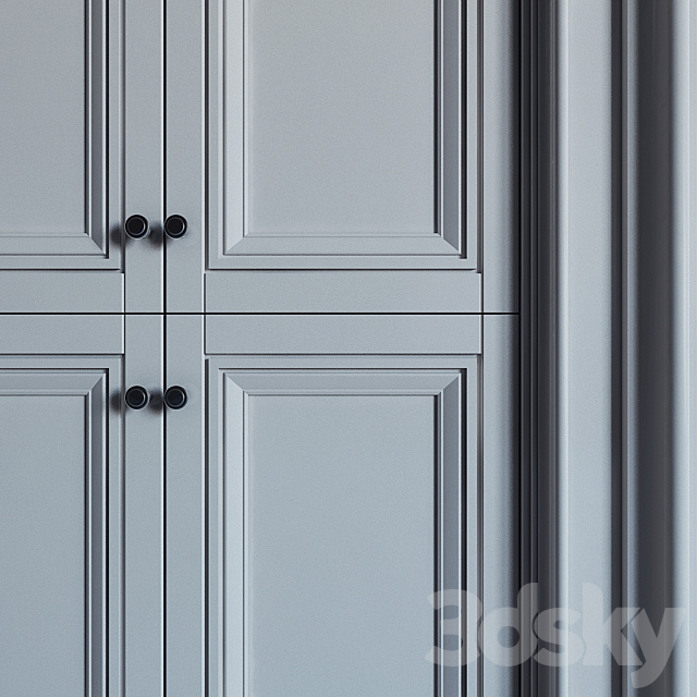 Built-in closet 02 \\ fitted wardrobe 02 3DSMax File - thumbnail 2