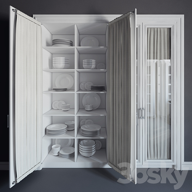 Built-in wardrobe 03 \\ fitted wardrobe 03 3DSMax File - thumbnail 2