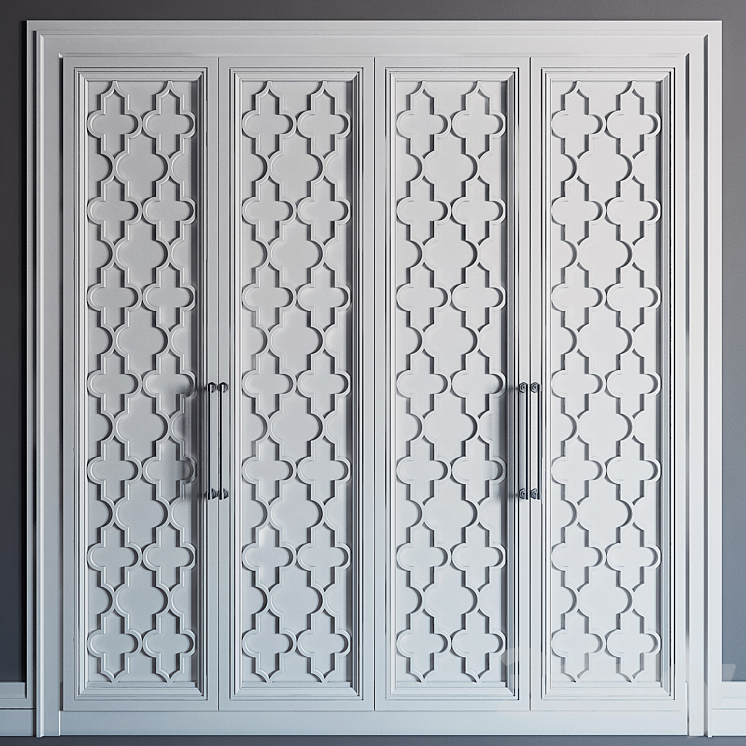 Built-in wardrobe 04 \\ fitted wardrobe 04 3DS Max - thumbnail 1