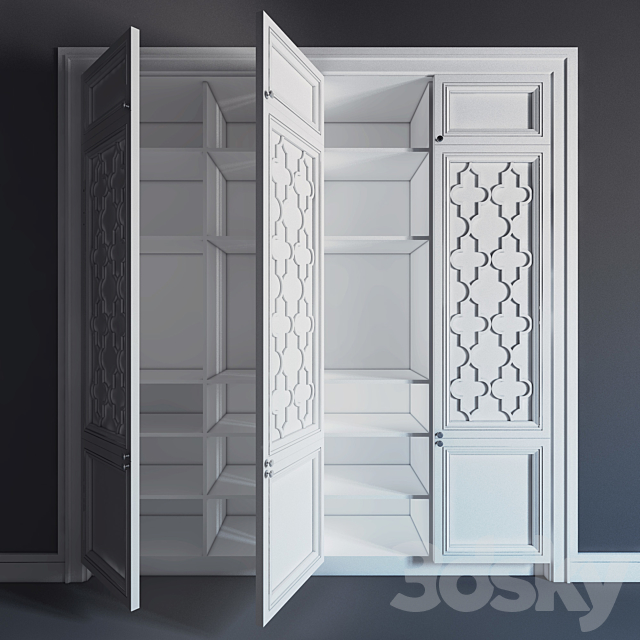 Built-in wardrobe 05 \\ fitted wardrobe 05 3DSMax File - thumbnail 3