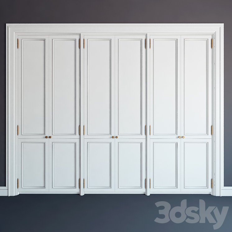 Built-in wardrobe 09 \\ fitted wardrobe 09 3DS Max - thumbnail 1