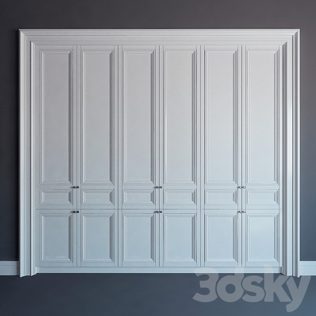 Built-in wardrobe 10 \\ fitted wardrobe 10 3DSMax File - thumbnail 1