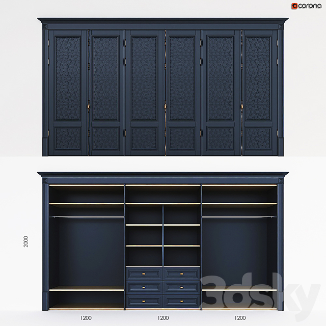 Built-in wardrobe 3DSMax File - thumbnail 1