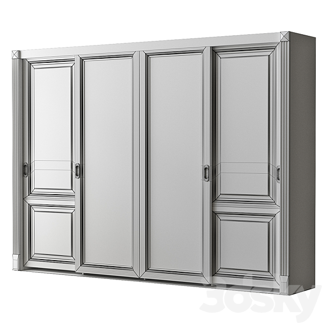 Built-in wardrobe Mont Blanc 3DS Max Model - thumbnail 2