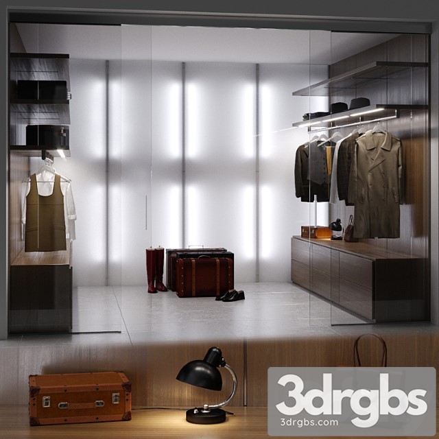 Cabine Armadio Pianca 3dsmax Download - thumbnail 1