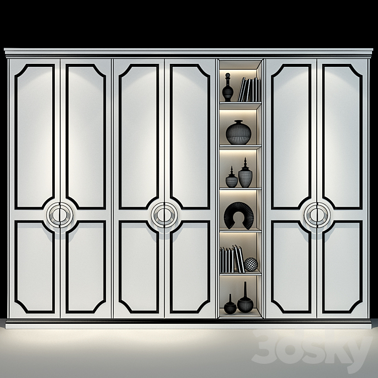 Cabinet Furniture | 0466 3DS Max - thumbnail 2