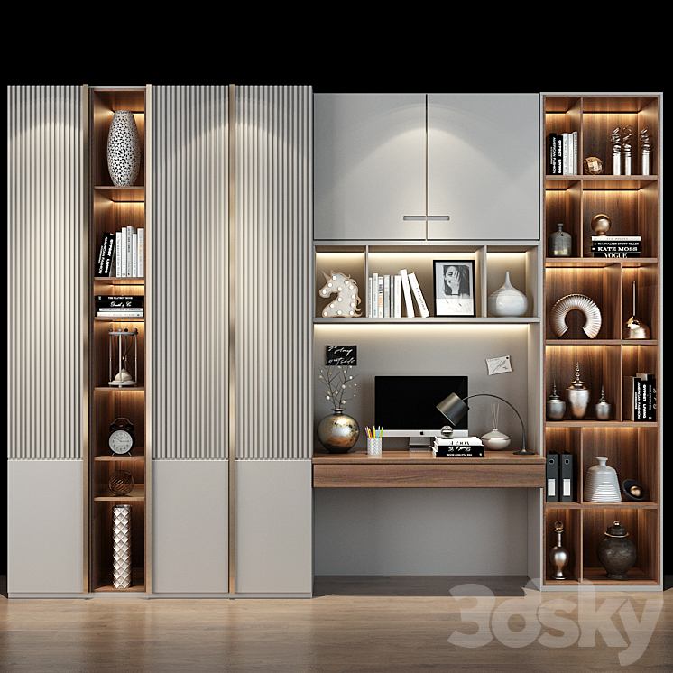 Cabinet Furniture | 0487 3DS Max - thumbnail 1