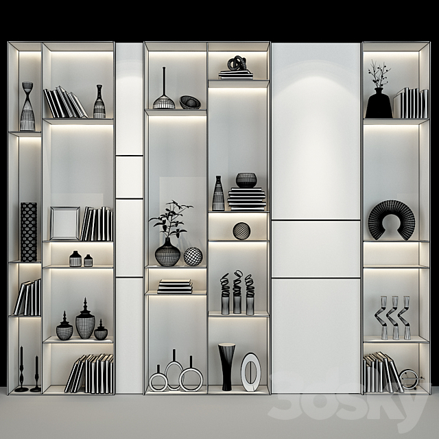 Cabinet Furniture 264 3DS Max Model - thumbnail 2