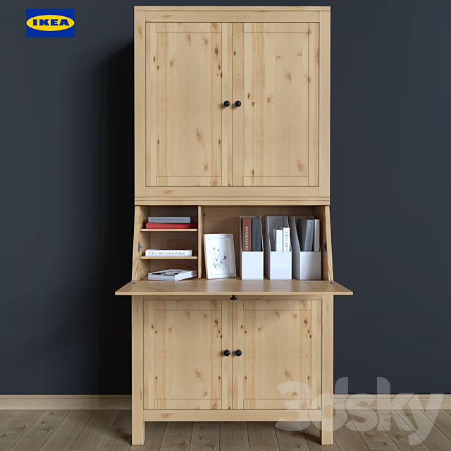 Cabinet (Office) Ikea HEMNES 3DSMax File - thumbnail 2