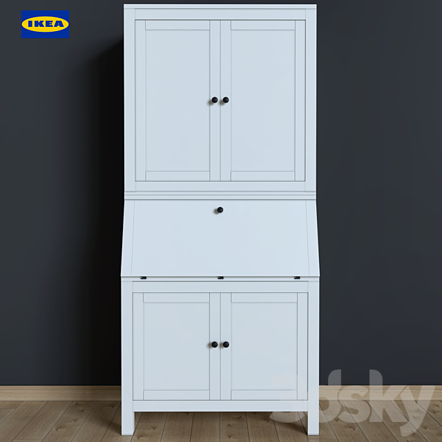 Cabinet (Office) Ikea HEMNES 3DSMax File - thumbnail 3