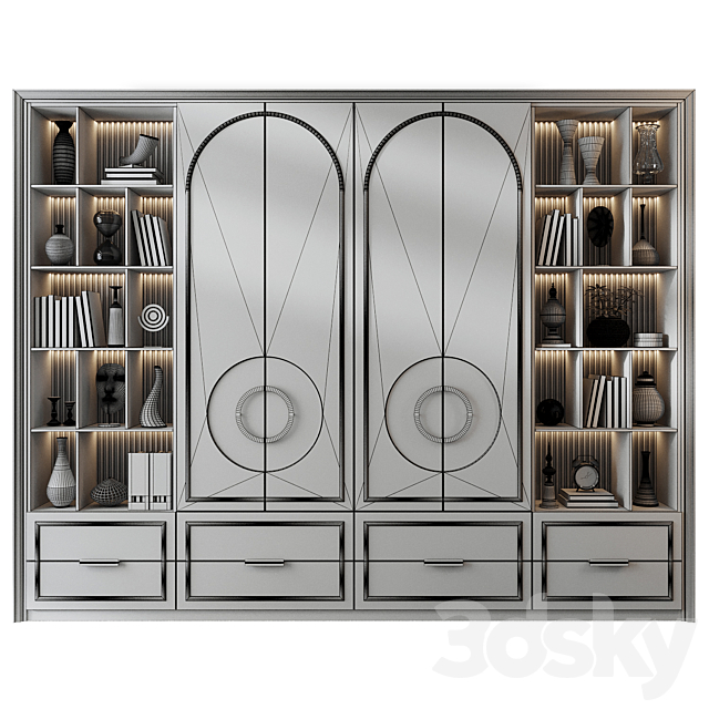 Cabinet set 385 3ds Max - thumbnail 2