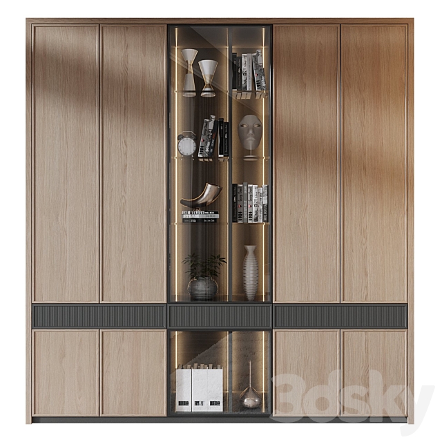 Cabinet set 387 3ds Max - thumbnail 1