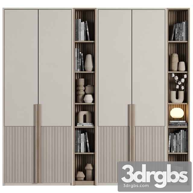 Cabinet With Shelves 050 3dsmax Download - thumbnail 1