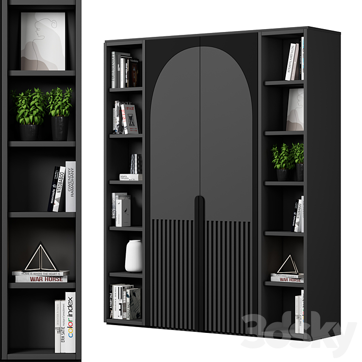 Cabinet with shelves 17 3DS Max - thumbnail 2