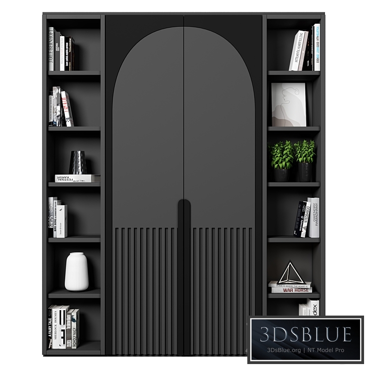 Cabinet with shelves 17 3DS Max - thumbnail 3