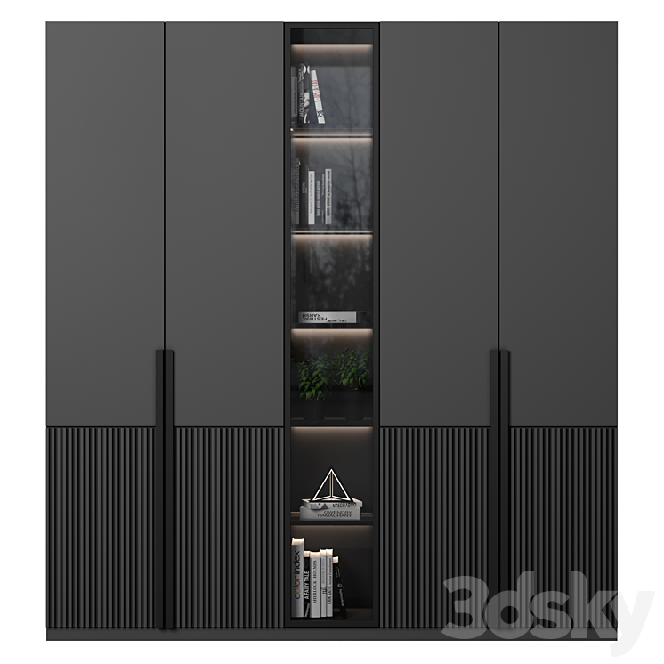 cabinet with shelves 26 3DS Max Model - thumbnail 1