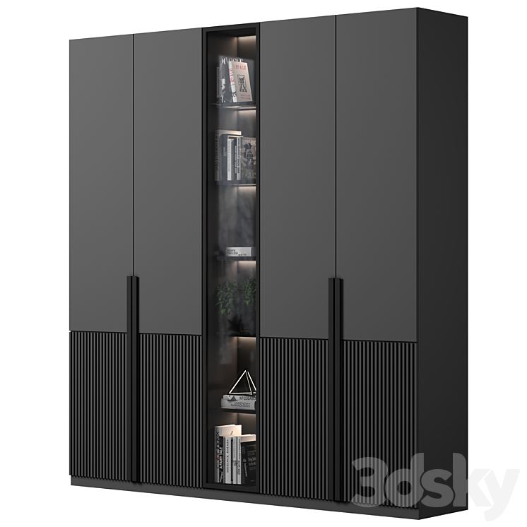 cabinet with shelves 26 3DS Max Model - thumbnail 2