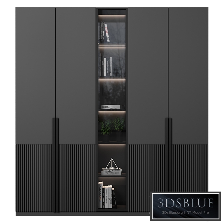 cabinet with shelves 26 3DS Max - thumbnail 3